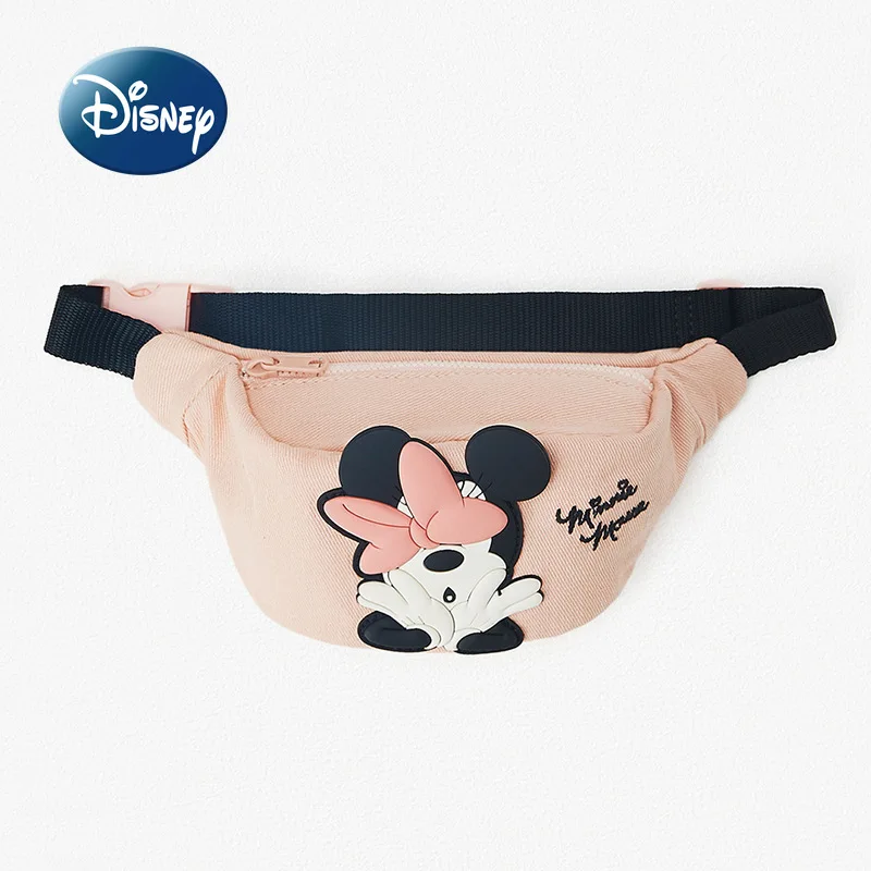

Disney 2022 New Minnie Girls Waist Bag High Quality Luxury Brand Girls Bag Large Capacity Cute Fashion Trend Messenger Bag