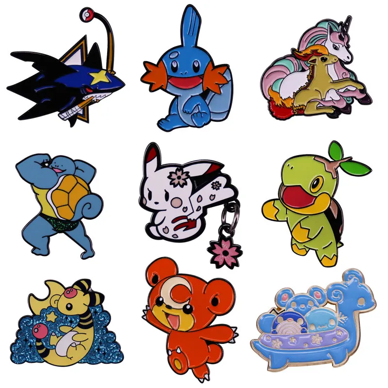 

Cute Cartoon Comic Little Monster Brooch Interesting Metal Enamel Lapel Badge Backpack Collar Adorn Fashion Jewelry Gifts