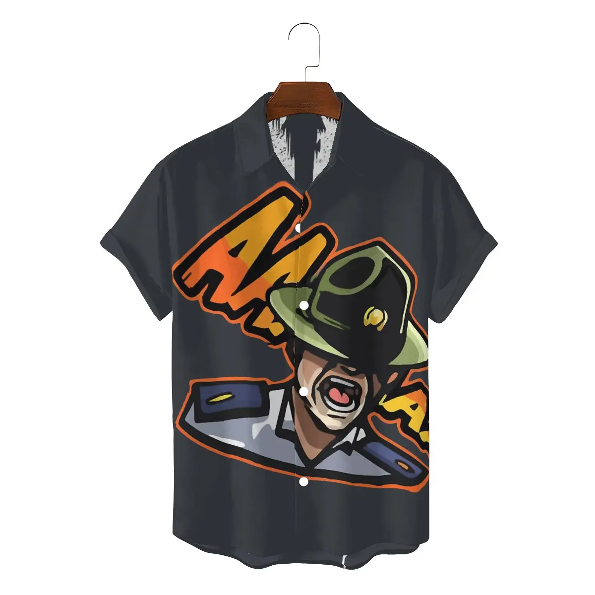 

COD Warzone Game Newest Hawaii Shirt for Men Shout Square Collar 3D Shirt Personalize Gift Clothes Streetwear