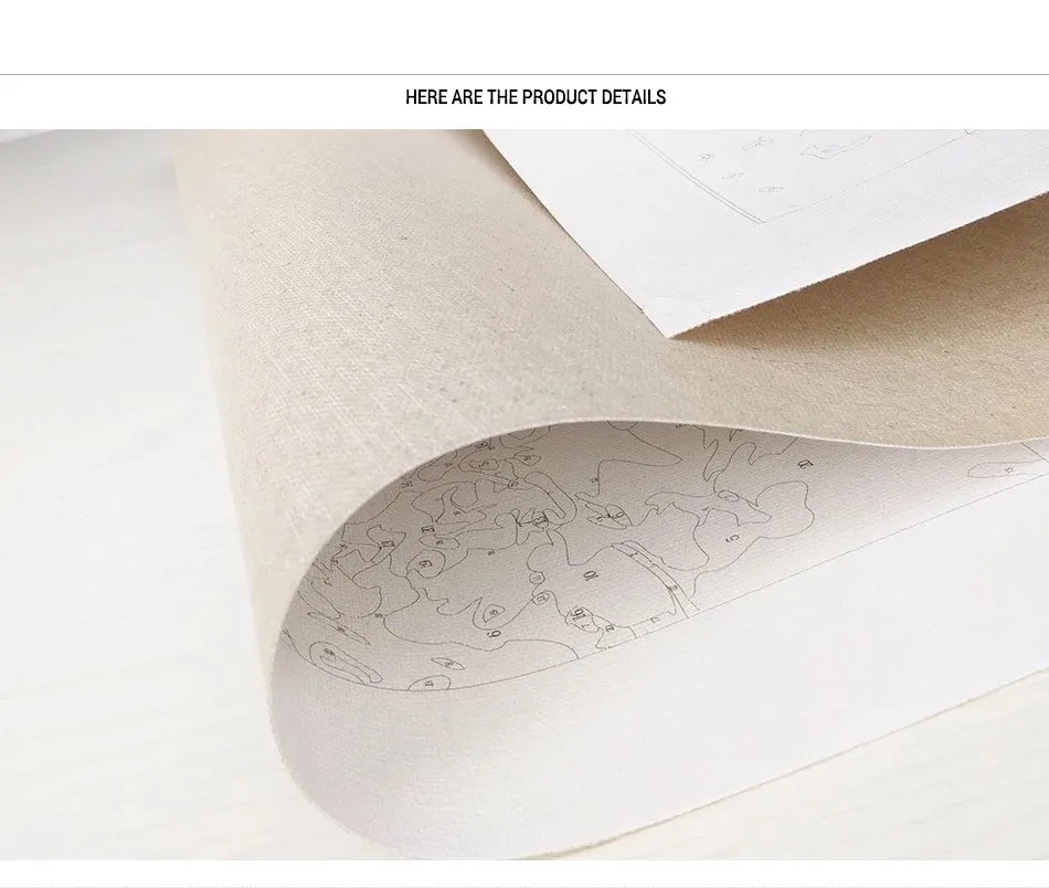 Набор для рисования по номерам на холсте с рамкой |