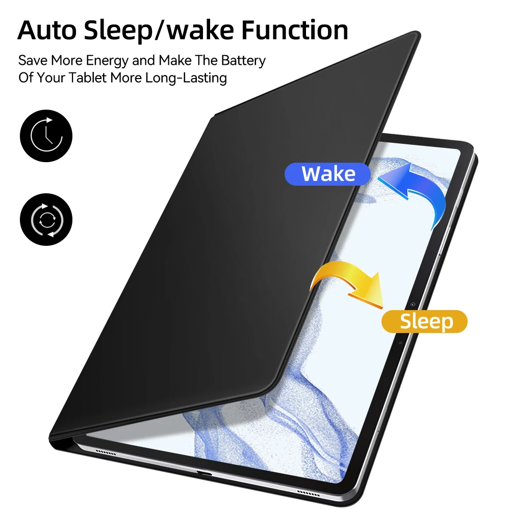 Фото Чехол для Samsung Galaxy Tab S6 Lite, чехол для S7 S8 S9 11 дюймов S7/S8/S9 Plus S7 FE 12,4 дюйма S8/S9/S10 Ultra 14,6, держатель для ручек, магнитный чехол №2