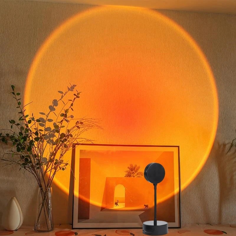 

Foldable Atmosphere Night Lights Sunset Projection Light Multicolor Led Nordic Live Broadcast Background Room Decor Lamps