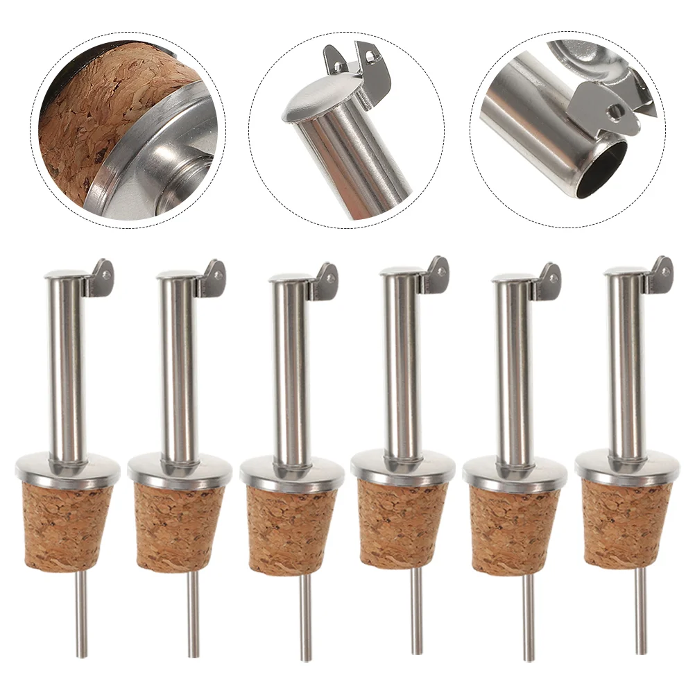 

Bottlepourer Oil Pourers Spoutsspout Corks Drinking Stopperstoppers Vinegar Olive Cruet Cork Aerator Decanter Leakproof Nozzle