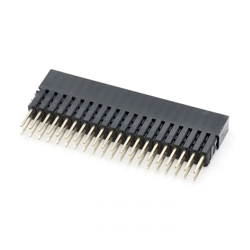 

5PCS PC104 2x20 Pin double Row Straight Female Pin Header 2.54MM Pitch pin long 12MM Strip Connector Socket 2*20 40 PIN 2x20pin