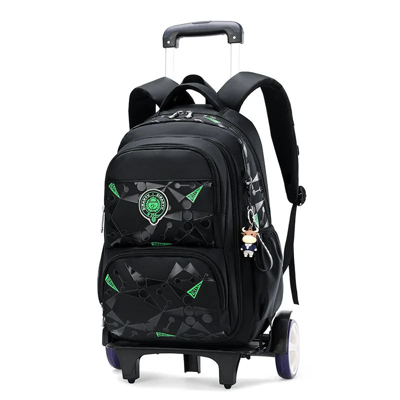2021 Trolley Children School Bags Luggage For Girls Boys backpack Mochila Kids Backpacks With Wheel Escolar Backbag Schoolbag