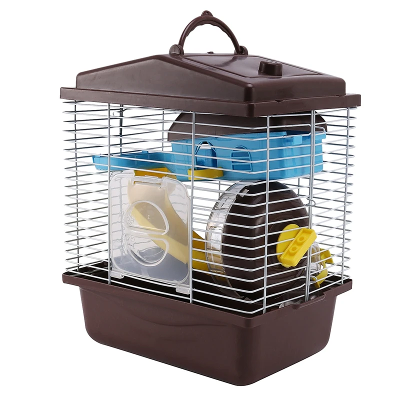 

Pet Cage Hamster Cottage With Transparent Skylight Double Layer House For Hamster Golden Hamster Pet