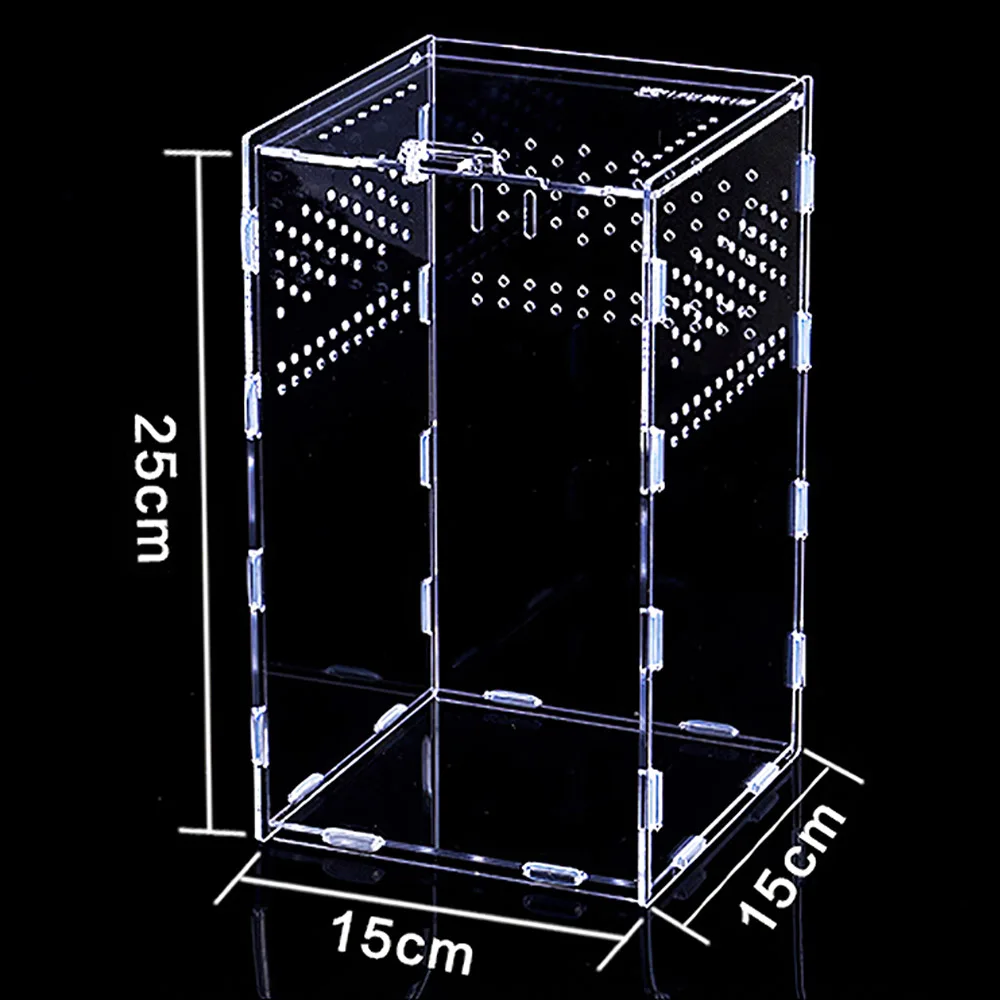 Transparent Acrntis Breeding Box Insect Reptile Cage Terrarium Feeding Box Newylic Reptile Feeding Box Insect Box Ma