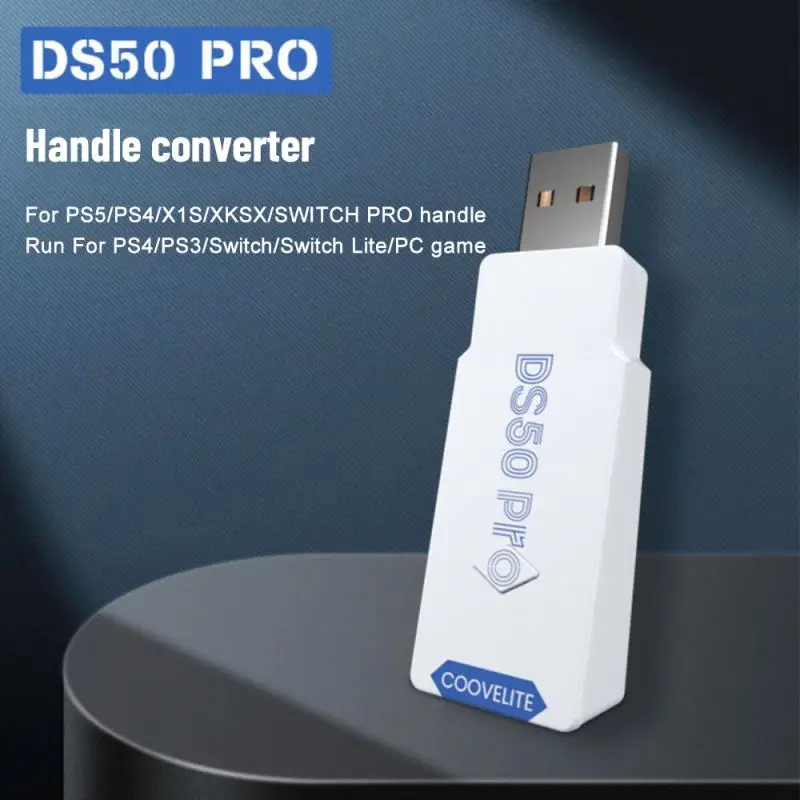 

Новинка, игровой приемник Coovelite DS50 Pro, адаптер для мультиплеера, совместим с Ps5/Ps4/x1s/xsx/Switch Pro