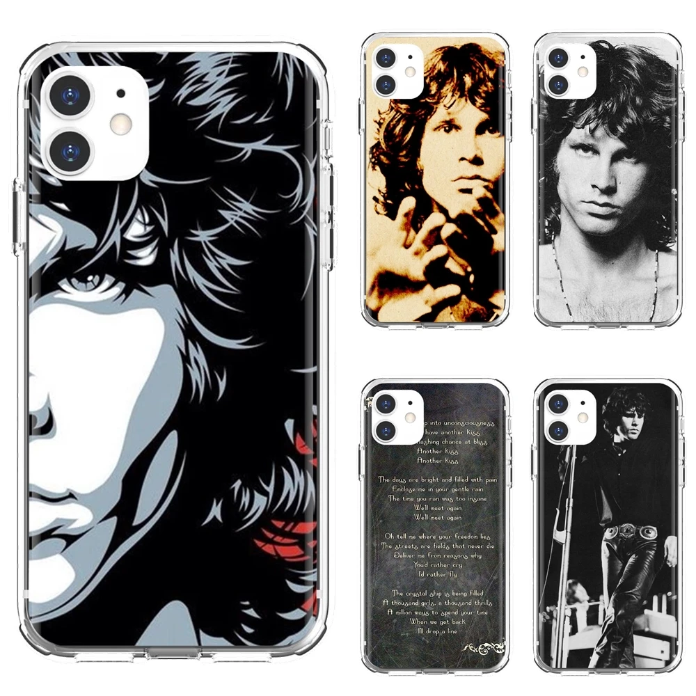 

Jim-Morrison-Rock-Band For iPhone 10 11 12 13 Mini Pro 4S 5S SE 5C 6 6S 7 8 X XR XS Plus Max 2020 TPU Shell Case