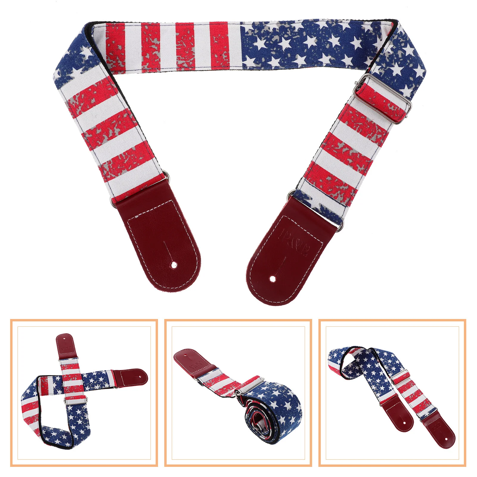 

American Flag Crossbody Bag Strap Decorative Guitar Instrument Shoulder Bass Sling
