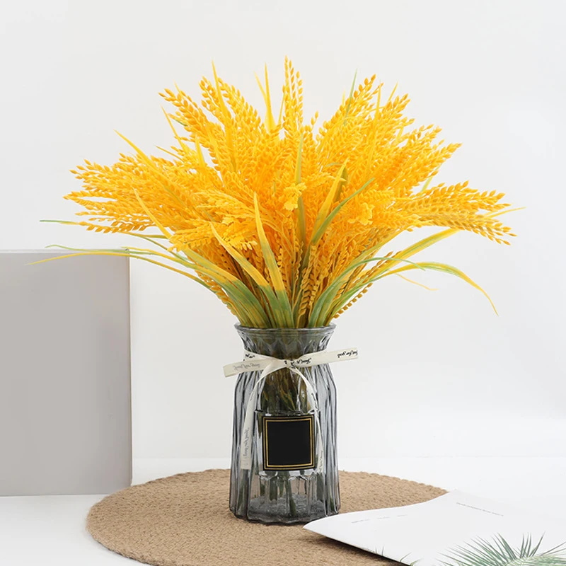 Искусственные Пшеничные Уши Растения DIY Букет Декоративный Аксессуар Для