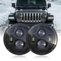 1pair 7inch running lights off road car led lamp h4 7inch for lada niva 4x4 land rover defender 90 110 jeep wrangler