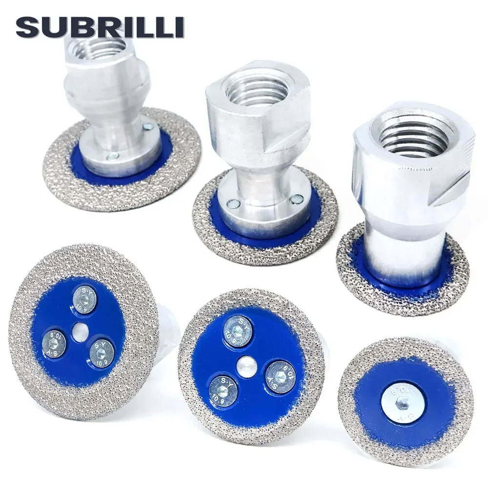 SUBRILLI 3 шт./компл. алмазная пила гравировальный диск для спелеологии вакуумная