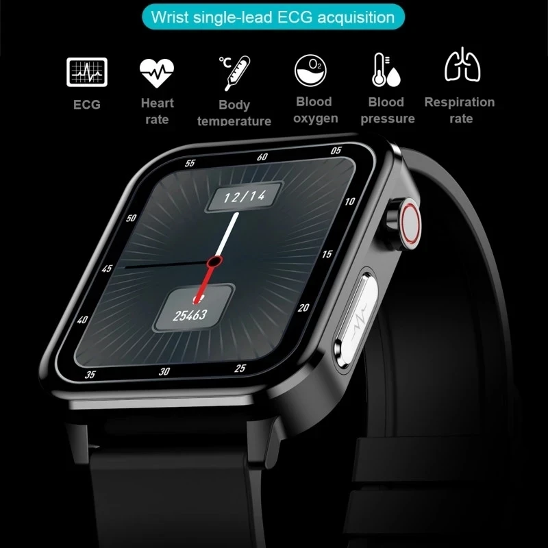 

2022 New Smart Watch Bluetooth Call Men Heart Rate Blood Pressure Monitor ECG Fitness Bracelet Sport Waterproof Woman Smartwatch