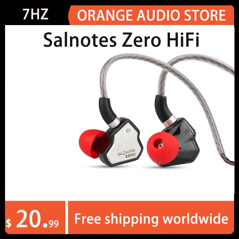 

Наушники Salnotes Zero HiFi, Динамический драйвер 10 мм, наушники-вкладыши IEM, металлическая композитная диафрагма N52, магнит, 7 Гц