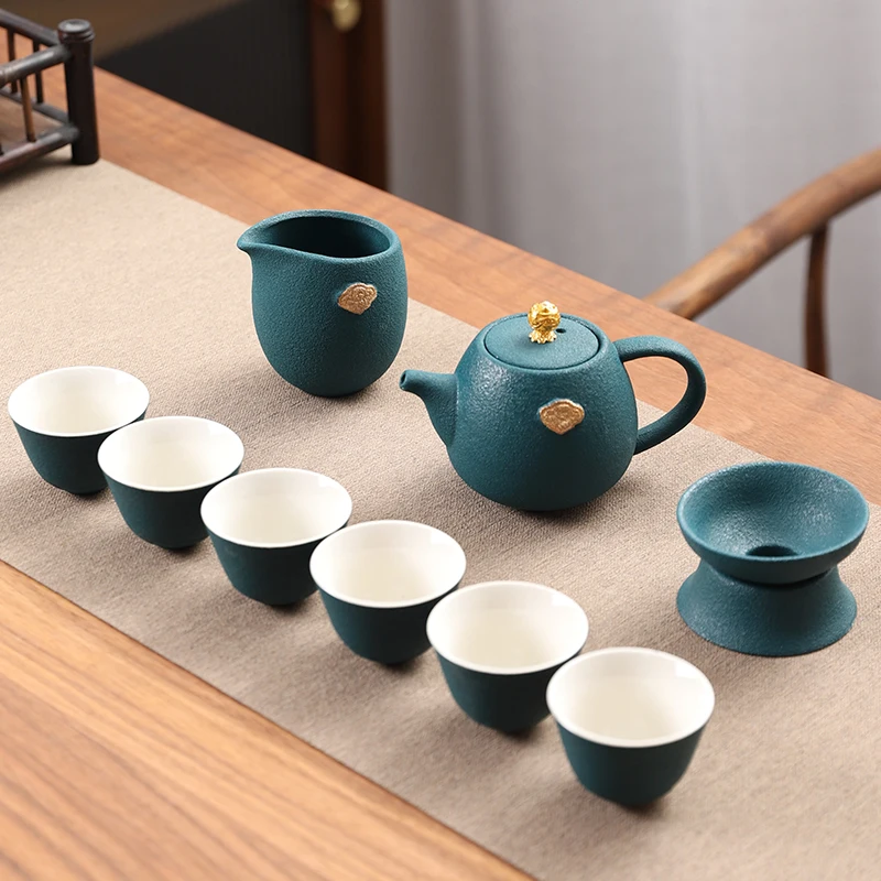 

Modern Travel Tea Set Traditional Free Shipping Chinese Mate Matcha Tea Set Ceremony Mug Teapot Infuser Jogo De Xicaras Cup Set
