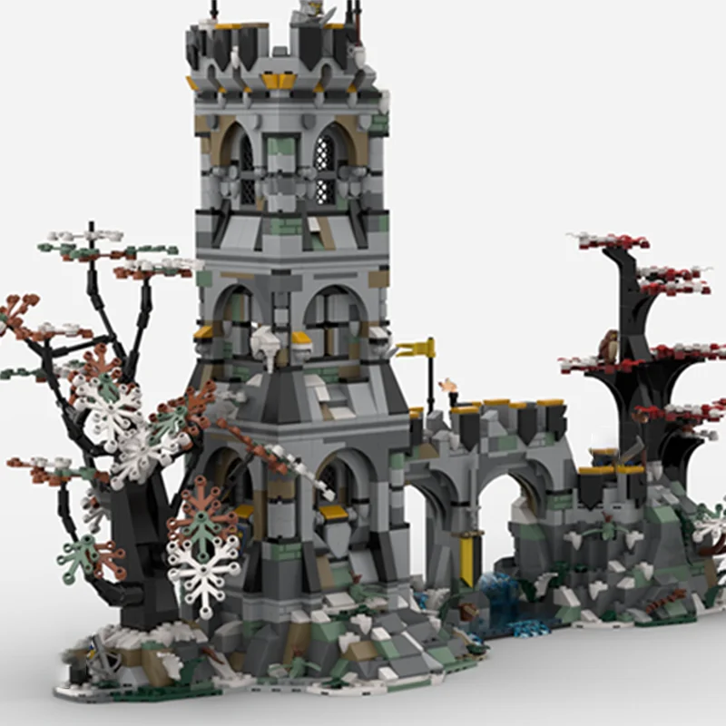 Фото 2119 деталей MOC Замок, Сторожевая башня, Топор, Рыцарское потерянное королевство, Модель из строительных блоков, Рождественский подарок, Игрушки, Архитектура, Сборка, DIY 3D №3
