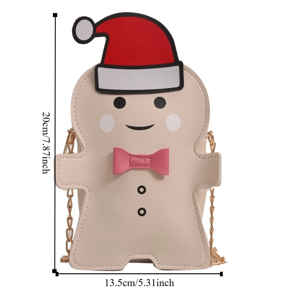 Женская кожаная сумка-Кроссбоди с бантом и мультяшным принтом