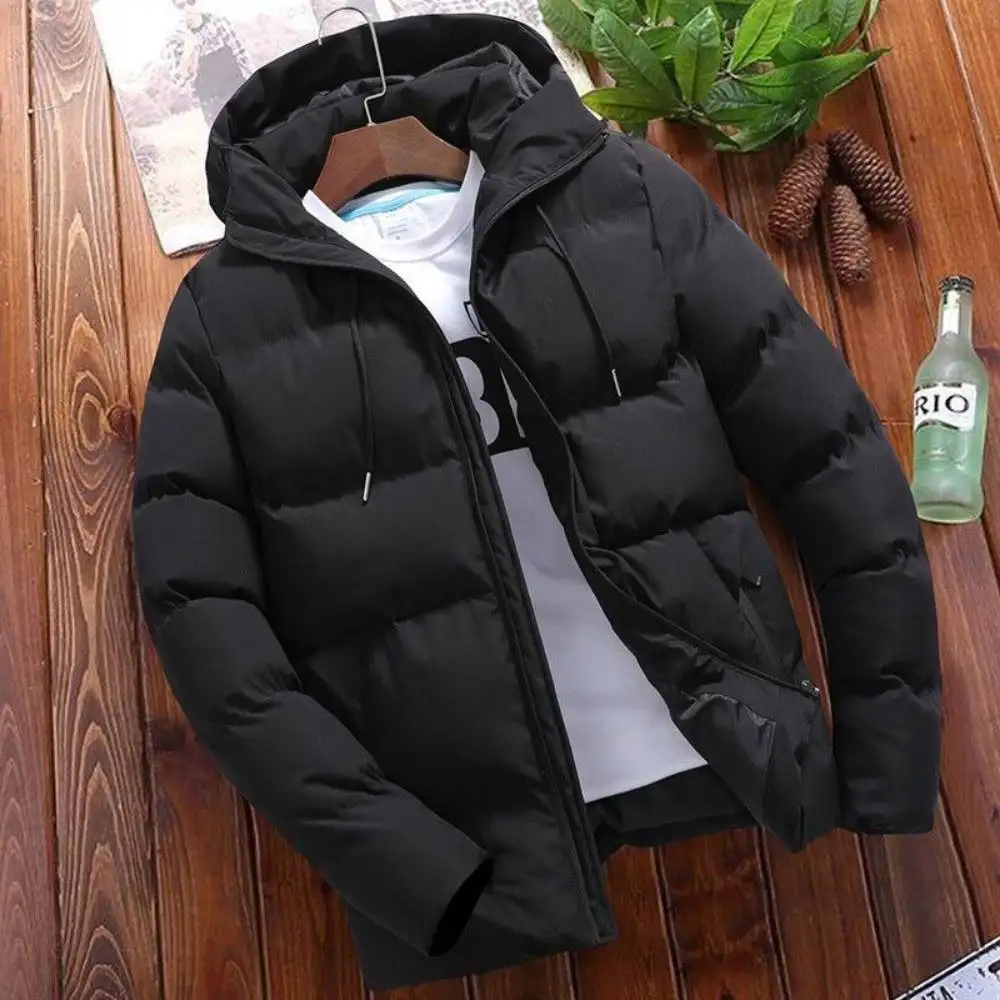 Down Cotton Padded Jacket Winter Warm Thick Overcoat Casual Homme Streetwear Outerwear Quilted Windbreak Parka Men's Hoody Coats
