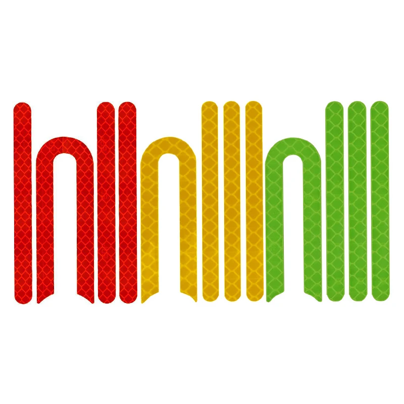 

4Pcs/set Reflective Sticker Front Rear Wheel Covers Protective Shell Adhesive Strip for Xiaomi Mijia M365 Pro Electric Scooter