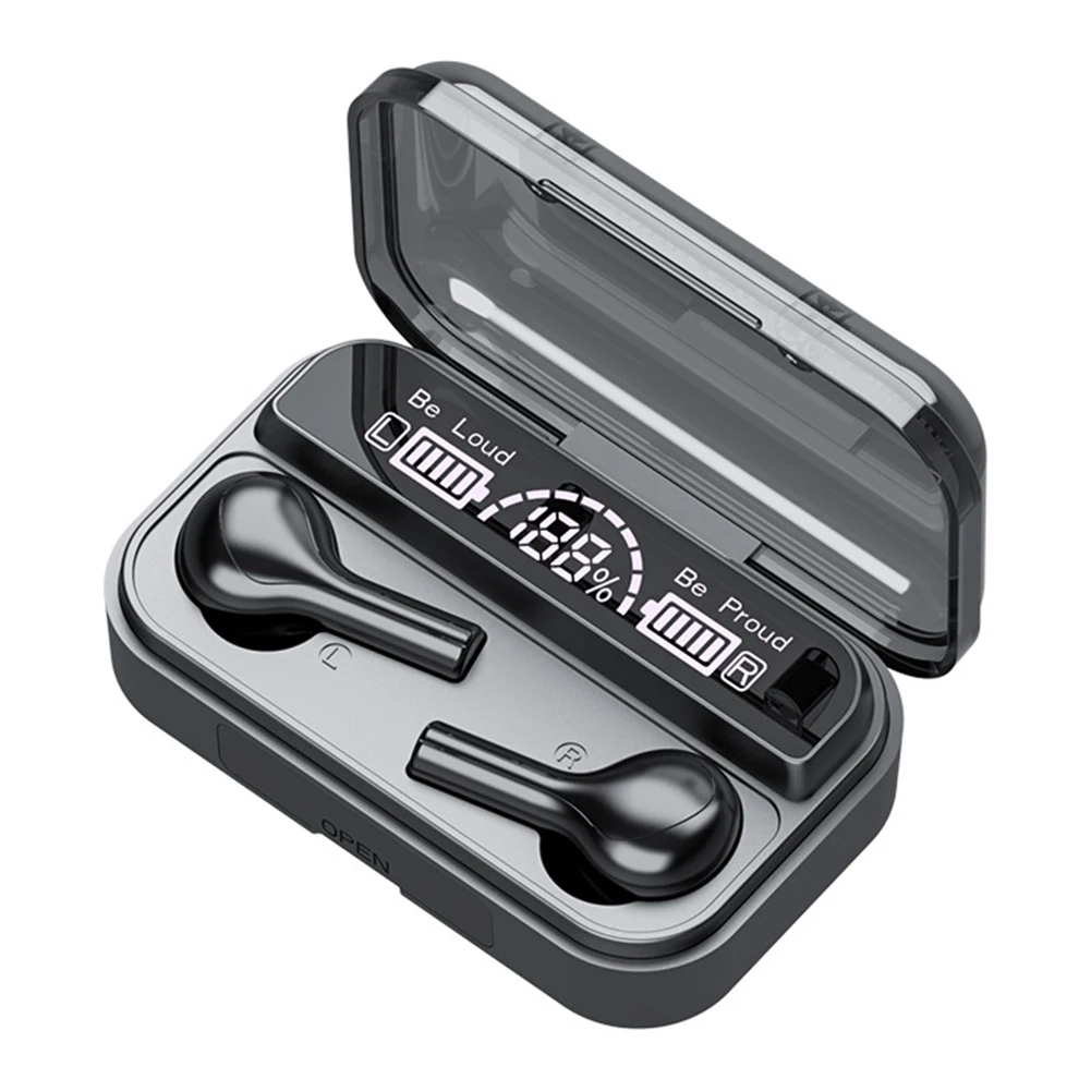 

Wireless Bluetooth-compatible Earphones Music Sport TWS Handsfree Waterproof Headphone