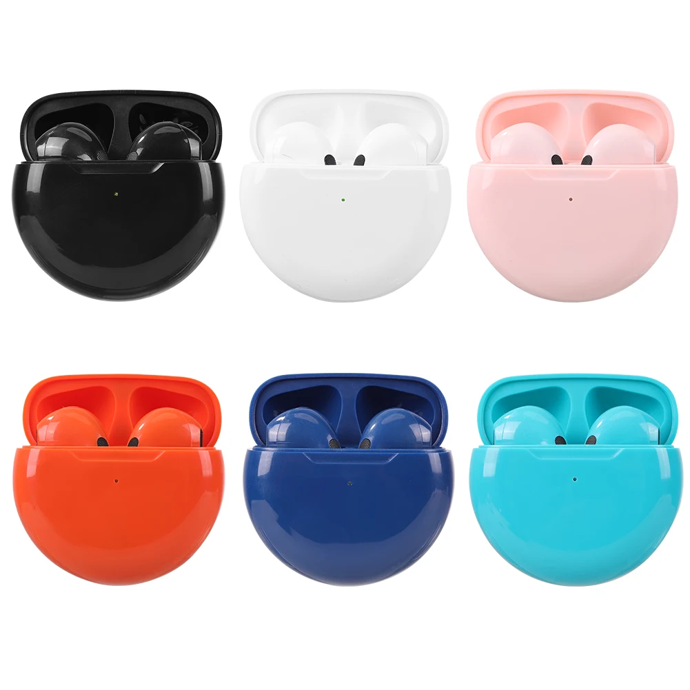 

Беспроводные наушники Air Pro 6, Bluetooth наушники-вкладыши, басовая гарнитура, спортивные наушники для смартфонов с зарядным устройством, спортив...