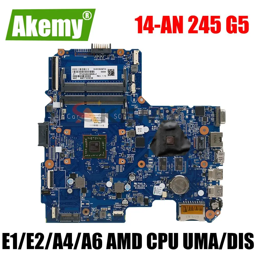

Материнская плата для ноутбука hp 14-AM 14-AN 858047-001 с E1 E2 A4 A6 A8 CPU 6050A2822801-MB-A02 материнская плата 860452-501 858046-001