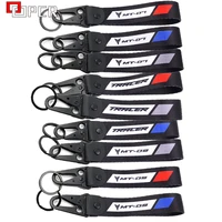 for yamaha mt07 mt 07 09 03 mt09 tracer 900700gt tracer 7gt 9gt motorcycle keyring key chain belt lanyard embroidery logo