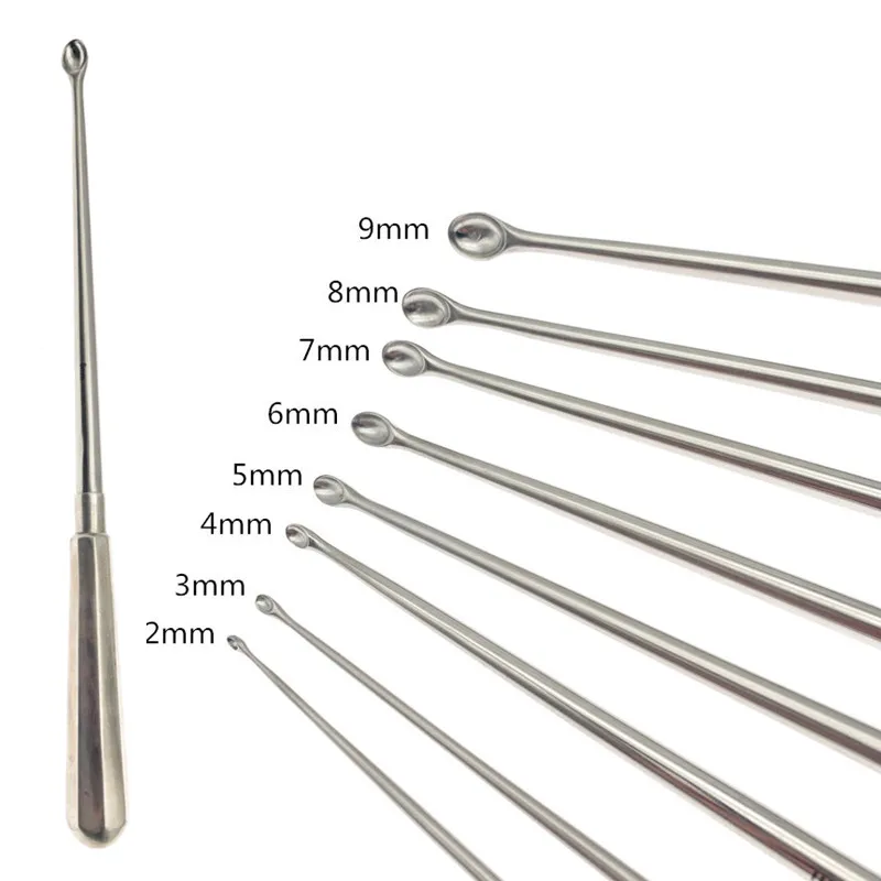 Orthopedics Bone Curette Stainless steel Bone Spoon 26cm long Veterinary Orthopedics surgical Instruments