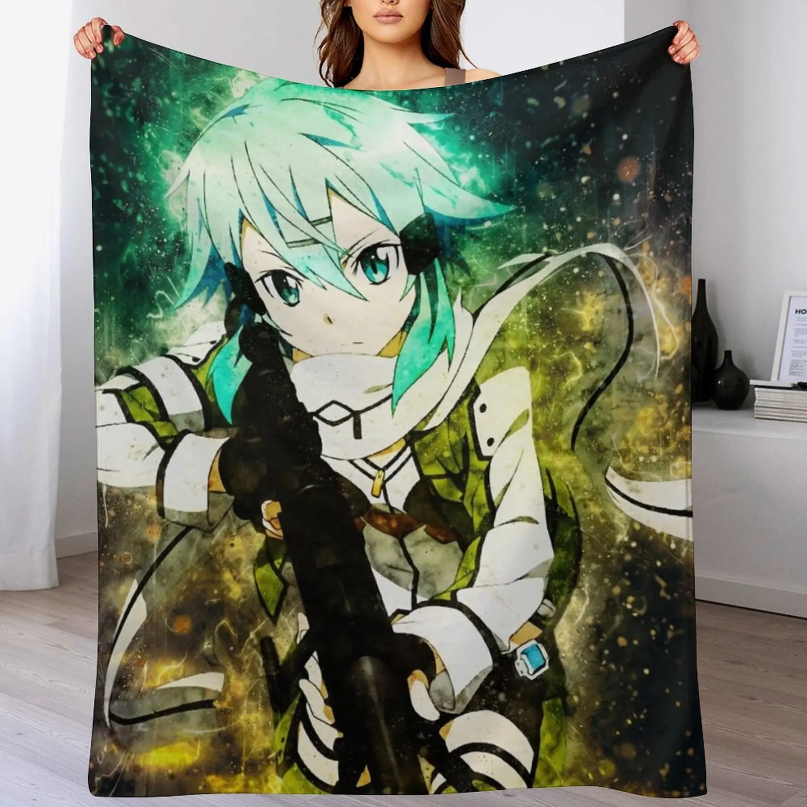 Sinon Sword Art Online пледы одеяла для детской постельного белья