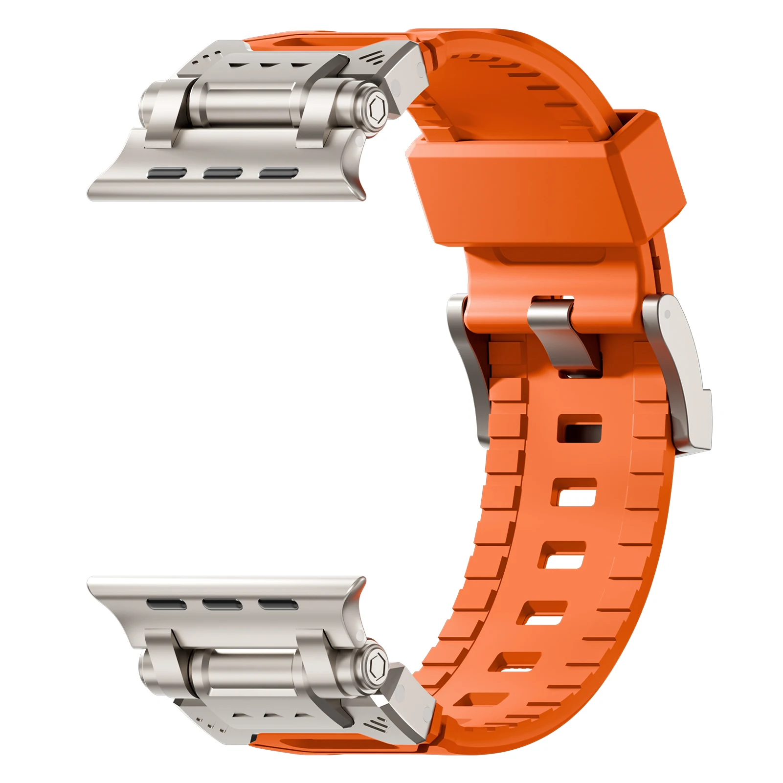 Фото Ремешок Explorer для Apple Watch Ultra 2 3, 49 мм, 46 мм, 45 мм, 44 мм, для мужчин, металлический+силиконовый браслет Correa, серия 11, 10, 9, 8, 7, SE 3 №2