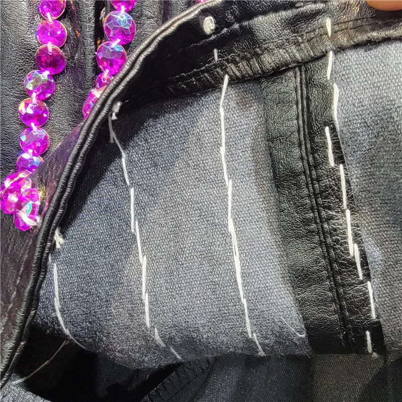 Европейские товары тяжелая промышленность сшитые вручную шорты с фиолетовыми