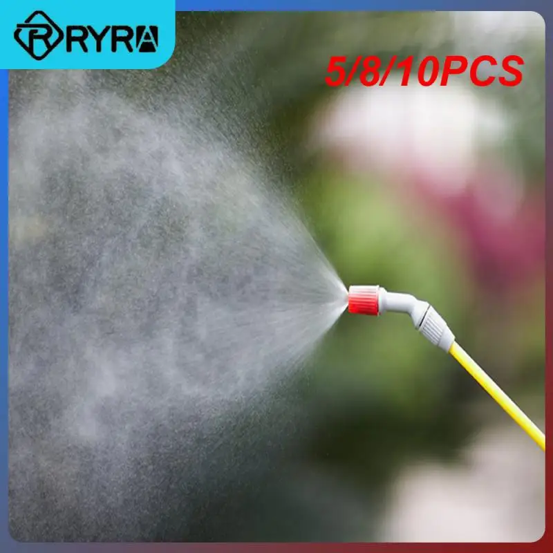 

5/8/10PCS Standard Plastic Nozzle Adjustable Pesticide Sprayer Convenient Durable Spray Head Balcony Yard Watering