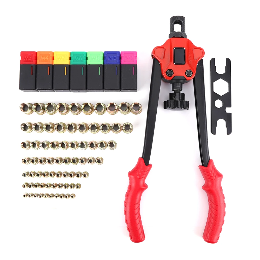 Заклепочная гайка Полный комплект Ящик для инструментов M3 M4 M5 M6 M8 M10 M12