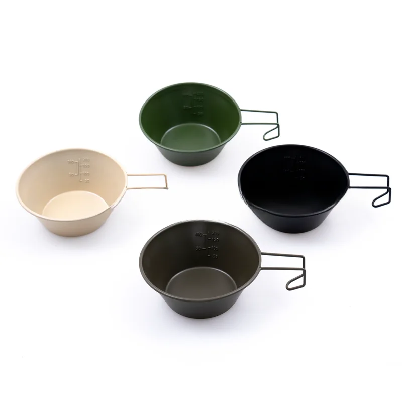 

Outdoor Camping Multi-Functional BlacK Non-Stick Cooker Salad Bowl Portable Multi-Color Stainless Steel