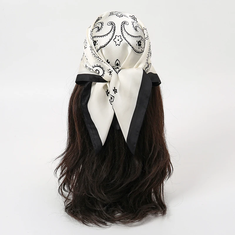 Новинка 2023 года роскошный женский шелковый шарф шарфы квадратный платок с