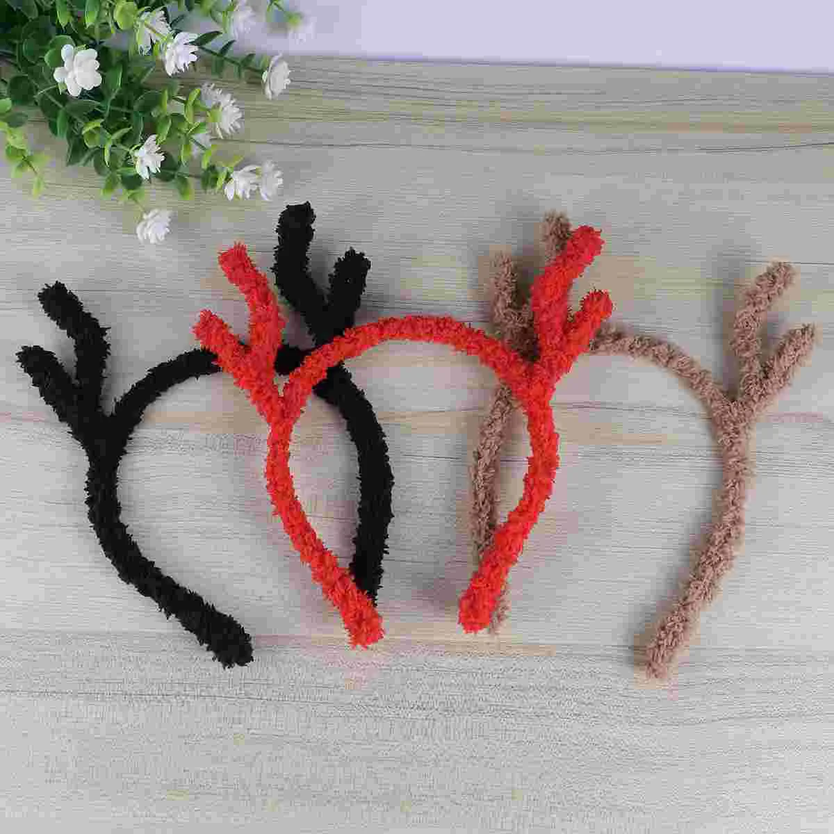 

6pcs Christmas Headband Antler Xmas Headband Hair Band Headdress Hair for Party Performance Festival