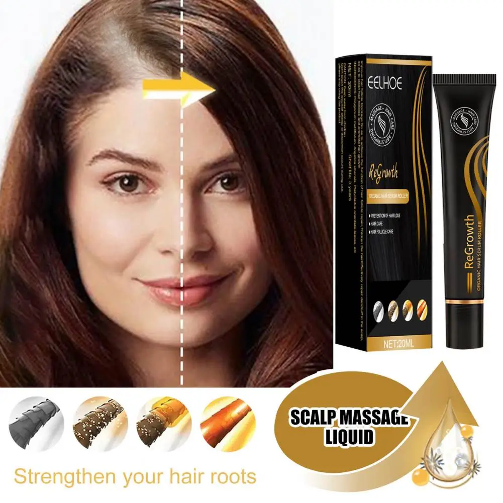 

2/3Pcs Natural Liquid Hair-loss Prevent Massage Stimulating Follicle Regrowth Rollerball Hair Growth Oil Daily Use