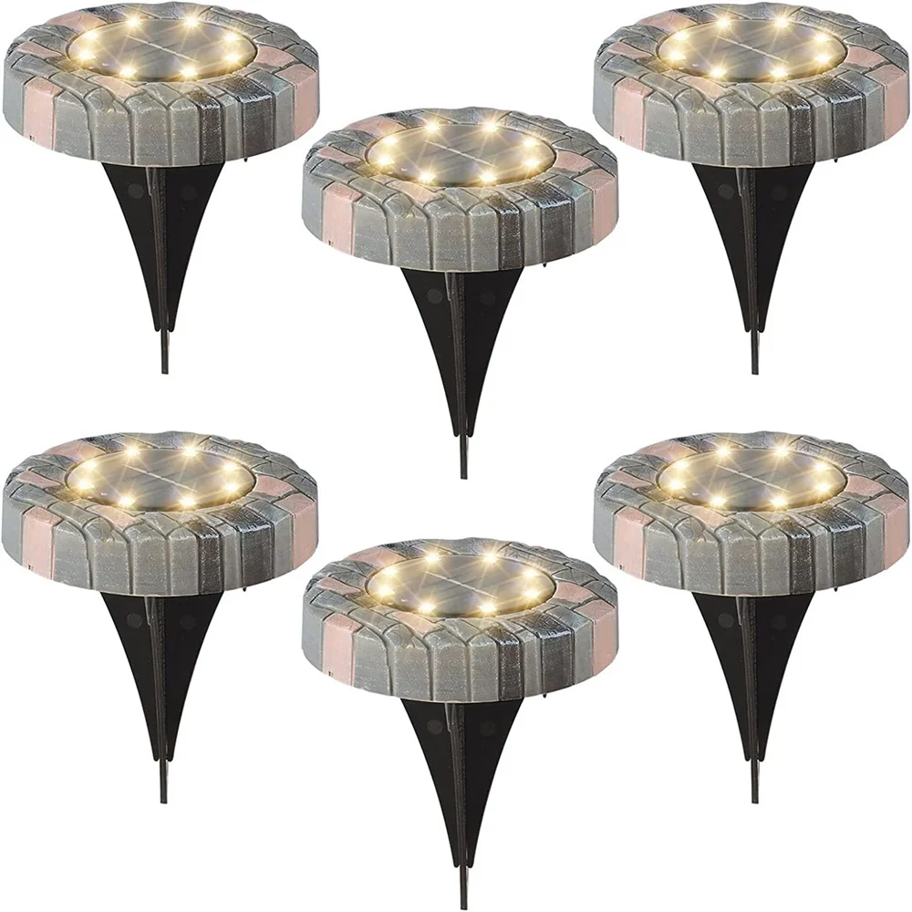 

8LED Solar Ground Light Waterproof Garden Underground Lights Solar Path Spotlight Floor Buried Lamp Yard Deck Landscape Lighting