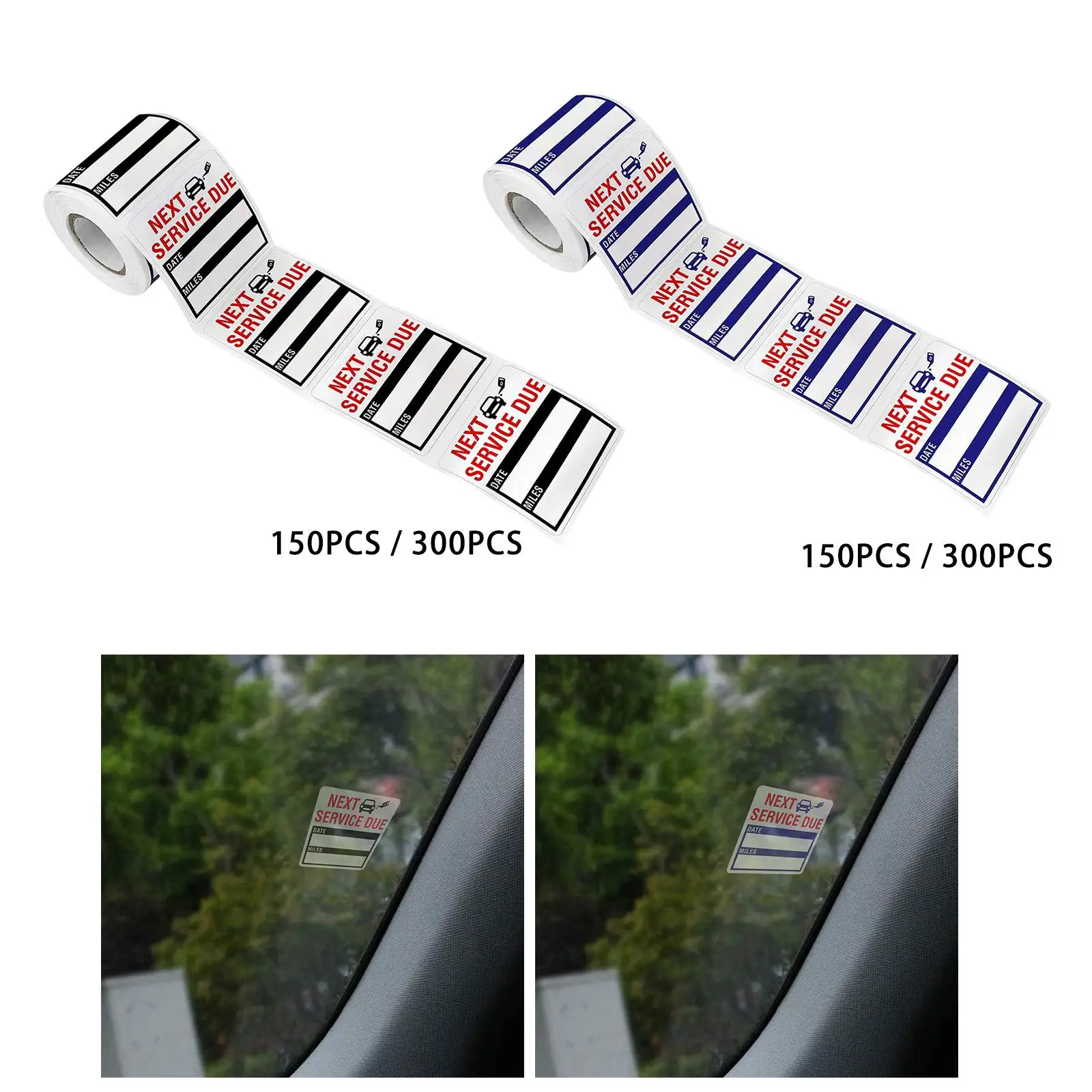 Напоминания о смене масла 2 x дюйма самоклеящиеся этикетки наклейки на окна