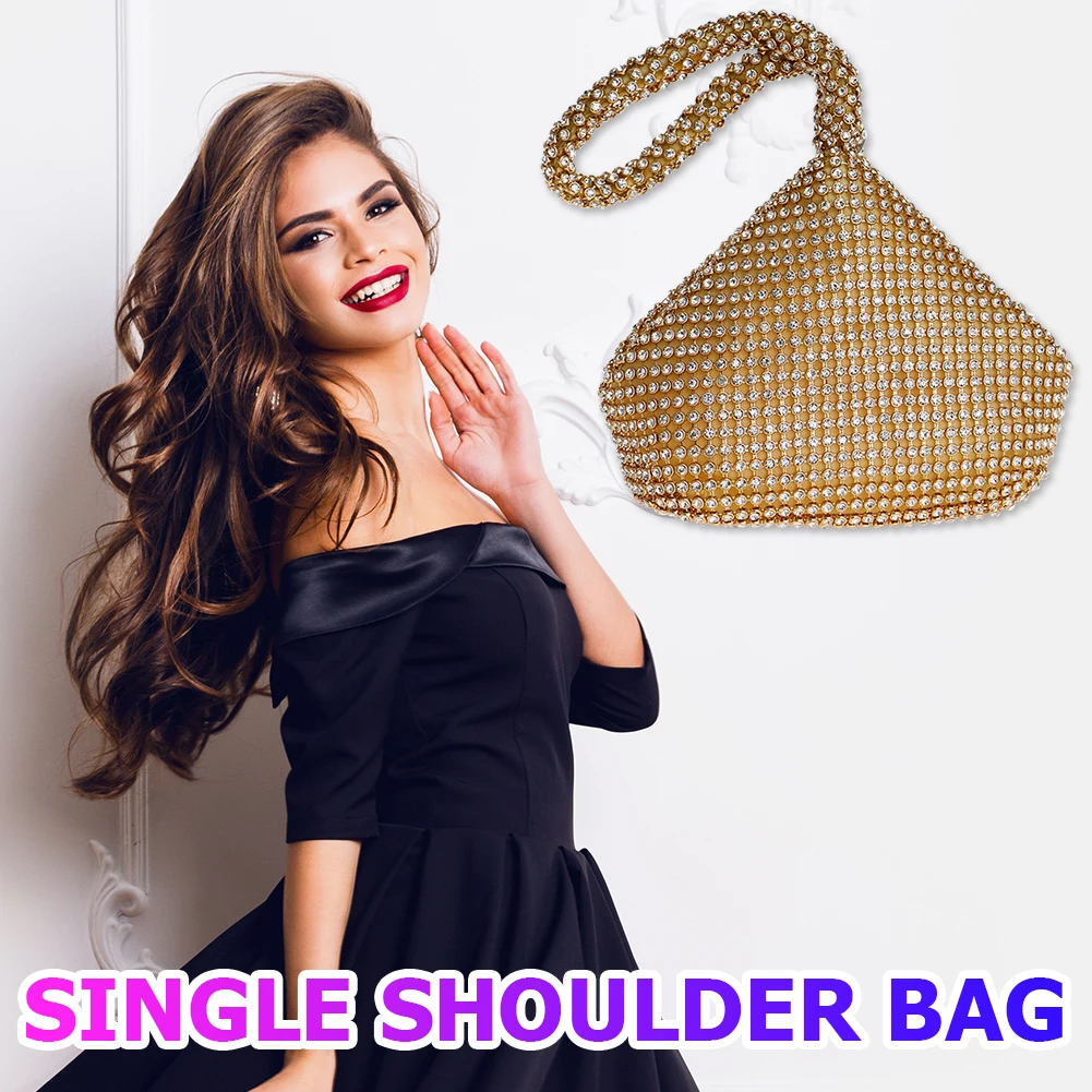 

Портативные женские сумочки стразы, банкетные вечерние женские элегантные сумки на одно плечо