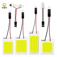 ysy 100x 18smd 24smd 36smd 48smd cob led panel 12v led bulb t10 w5w c5w festoon white car interior dome reading trunk lamps