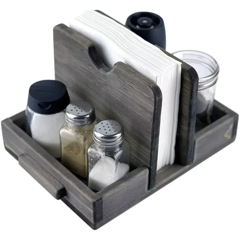 Винтажная подставка для салфеток с солью и перцем Caddy стола кухни