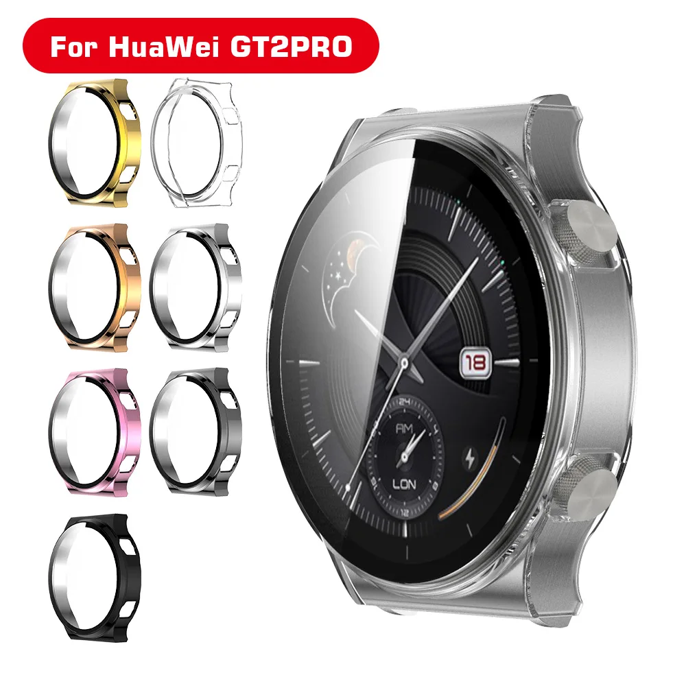 

1pcs 3D Cover For Huawei Smart Watch GT2 Pro Tempered Glass TPU Screen Protector Watch Replacement Parts