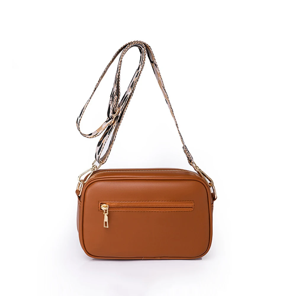 Weave PU Leather Sling Bags Women Luxury Designer Fashion Leopard Guitar Strap Crossbody Bag Ladies Casual Vintage Shoulder Bag