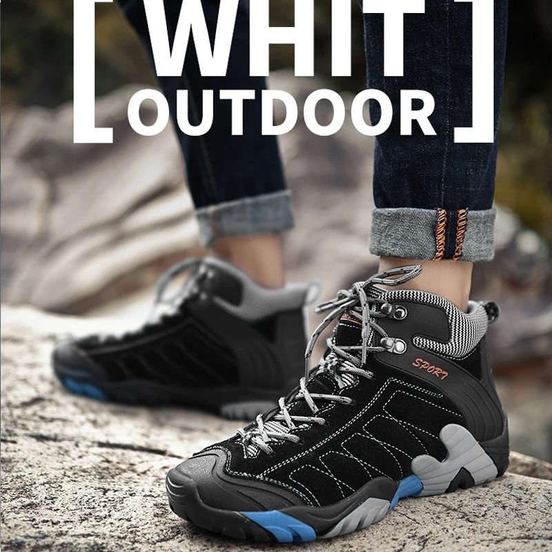 Xiaomi SALUDAS Hiking Boots Men's Winter Boots Outdoor Hunting Boots Men Warm Trekking Boots Climbing Camping Work Shoes Men