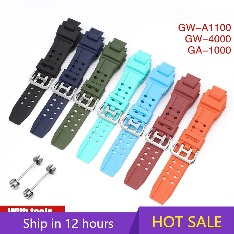 Резиновый ремешок для Casio G-SHOCK/GW-4000/GA-1000/GW-A1000 мужской женский мужской спортивный ремешок для дайвинга заменяемый мужской аксессуар
