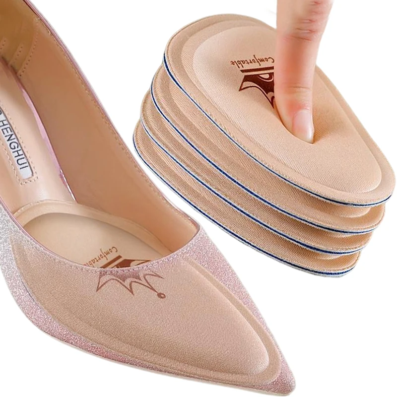 4PCS Forefoot Pads for Women High Heels Non-slip Pain Relief Insert Half Insoles Front Foot Cushion Foot Care Shoe Pads Insole