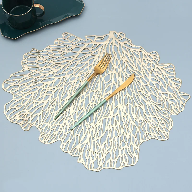 

4/6 шт ПВХ полые в скандинавском стиле Нескользящие кухонные салфетки Coaster изоляционный коврик блюдо журнальный столик коврик Домашний Деко...