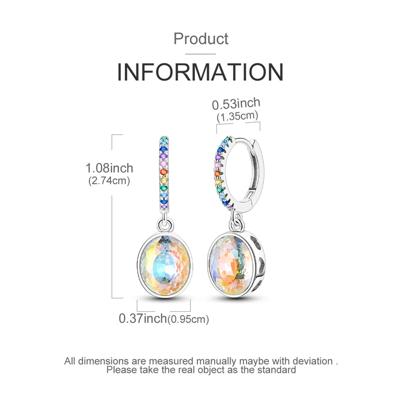 Серьги из стерлингового серебра 925 пробы